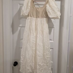 Sofie the Label Puff Sleeve Midi Dress